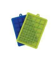 Square Ice Cube Tray Silicone Flexible - 16 Cubes Stackable with Lid Easy Pop Out, BPA Free Food Grade Non-Stick Freezer Safe for Drinks Water Bottle, Dishwasher Safe Kitchen Tool UAE Bulk Supply 